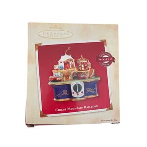 Hallmark Keepsake 2002 Circus Mountain Railroad Train Motion Christmas Ornament